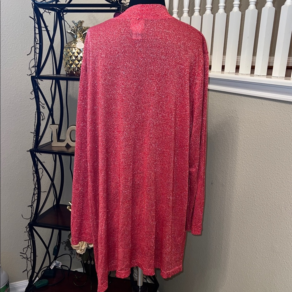 Ruby Rd. Glittering Red Cardigan - Picture 7 of 7